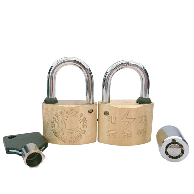 ilooklock Brass Padlock Customized Cylinder Different Size Padlock  30mm Tubular Cylinder Padlock