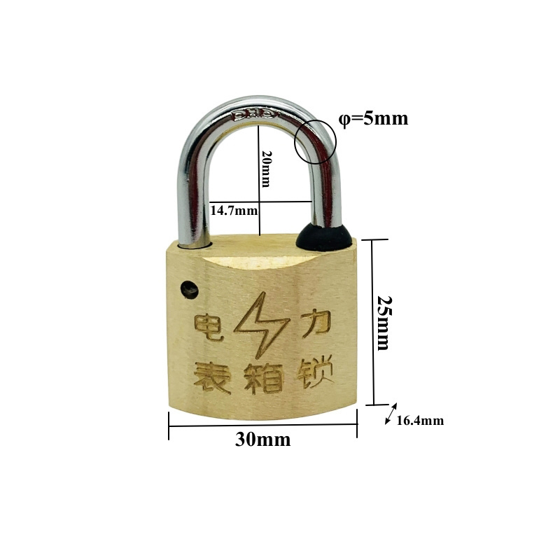 ilooklock Brass Padlock Customized Cylinder Different Size Padlock  30mm Tubular Cylinder Padlock