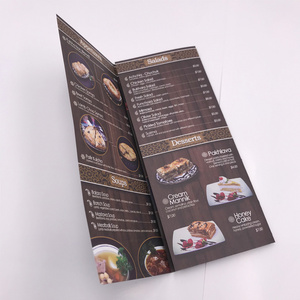 Factory Custom Color Softcover Food Recipe Book/Booklet /Cookbook/Restaurant Menu Printing