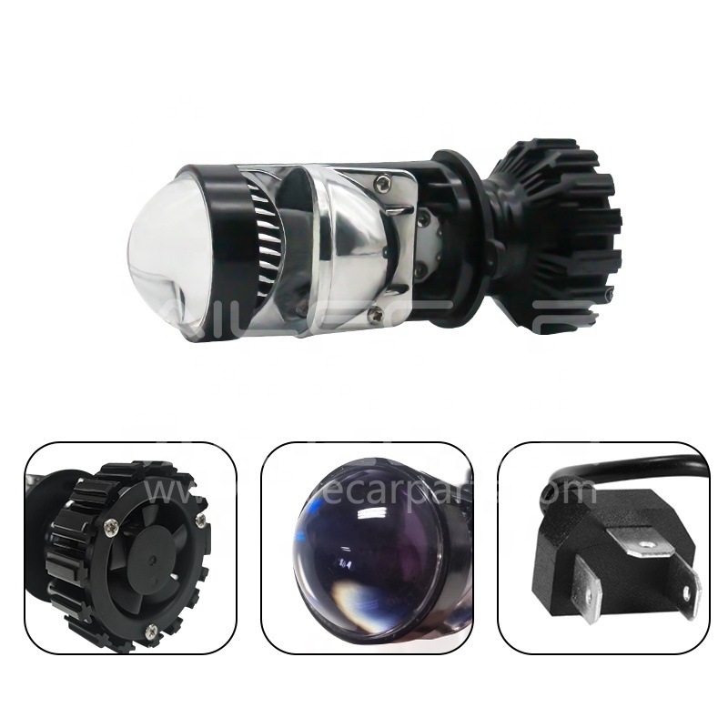 Big Power 24V 53W I2 Mi ni H4 LED Headlight Bulb For Truck Plug & Play M ini Bi LED Headlight Projector Lens H4 5800LM 5500K