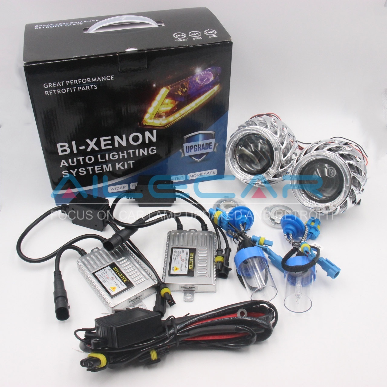 DIY Xenon Projector Len Kit 2.5'' Mini 7.1 H1 With Super Bright Xenon H1 Bulb