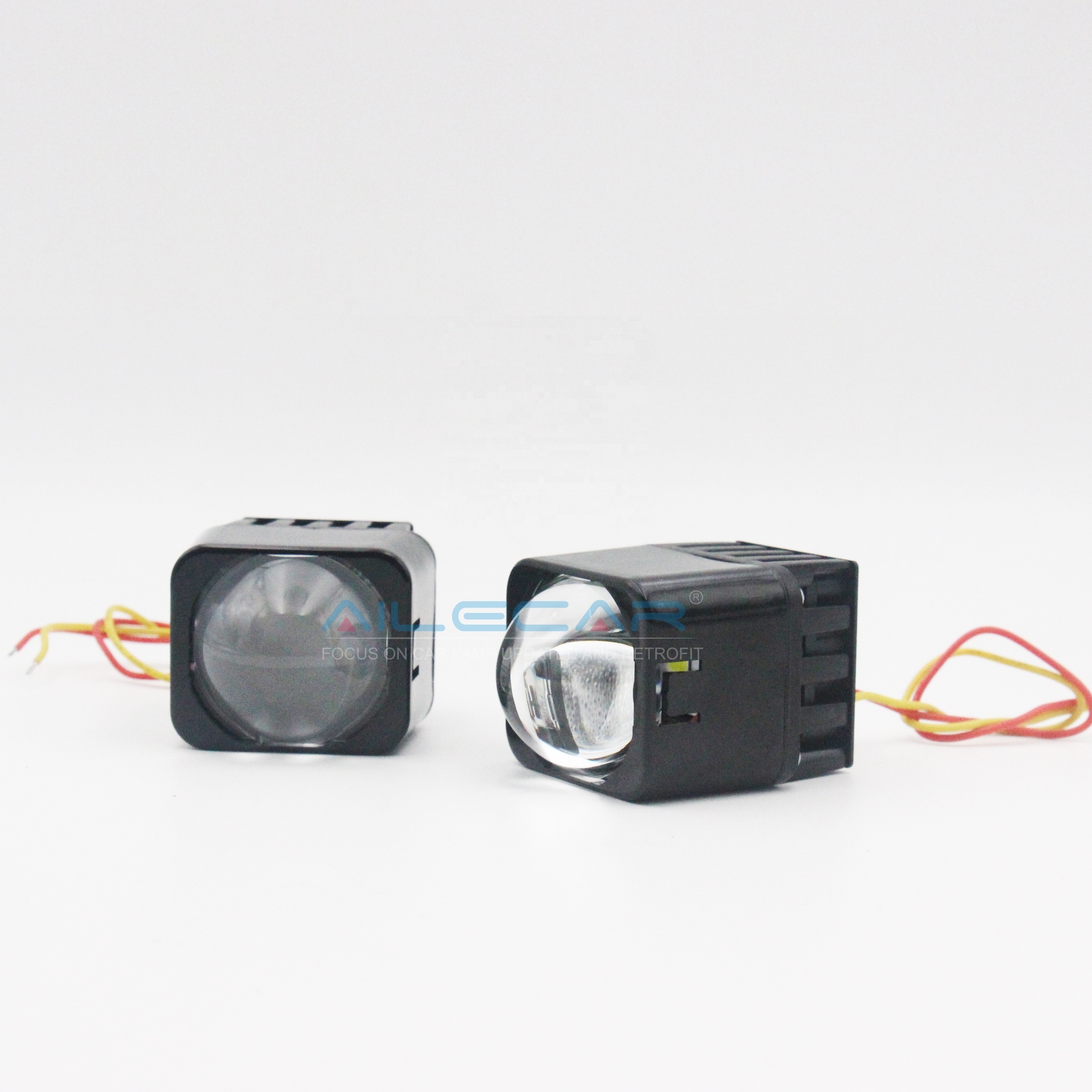 Combinable Single Light High Beam LED Projector Module 25W High Beam M ini LED projector Lens 6000K LHD / RHD