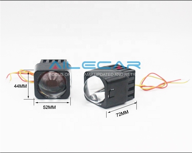 Combinable Single Light High Beam LED Projector Module 25W High Beam M ini LED projector Lens 6000K LHD / RHD