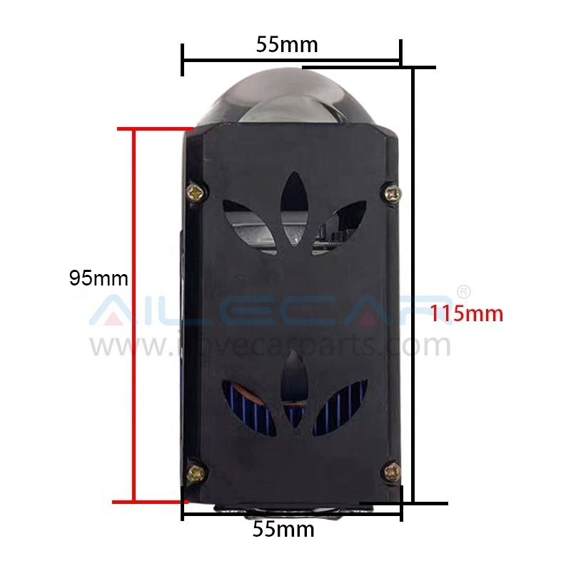 Combinatable 2.0'' 40W Mini Matrix  Bi LED Projector Module 4500LM 12V Car Headlight Upgraded Hi Low Beam LED Projector Lens