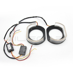 AILECAR Car Lighting System RGBW Halos L O U  Round Shape Car Retrofit Kit