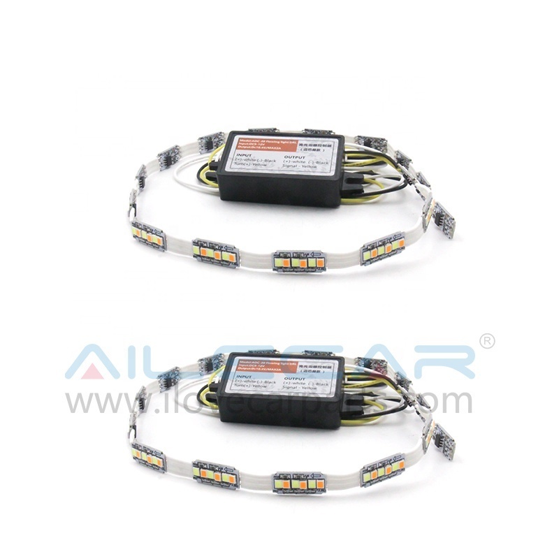 20 Inch Flexible LED Daytime Running Light Retrofitting Car / Motorcycle LED Strip DRL Flowing Switch Back For MayBach Mode