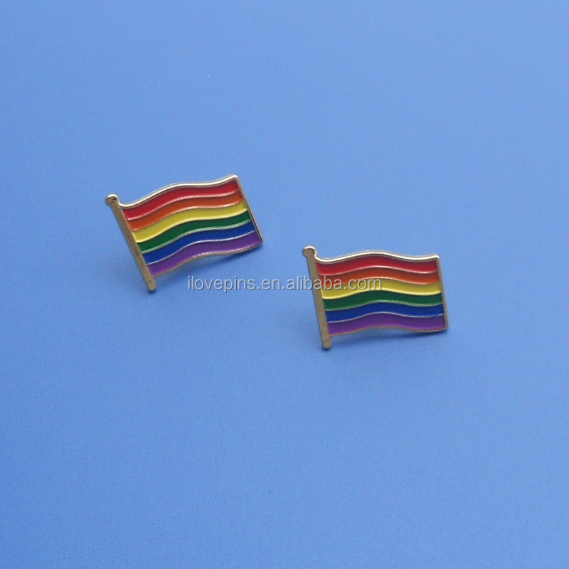 cheap wholesale LGBT gay rainbow pride lapel pin badge