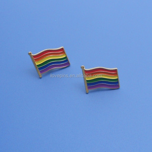 cheap wholesale LGBT gay rainbow pride lapel pin badge