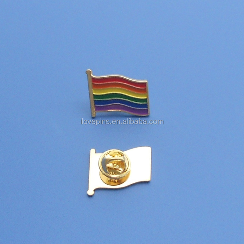 cheap wholesale LGBT gay rainbow pride lapel pin badge