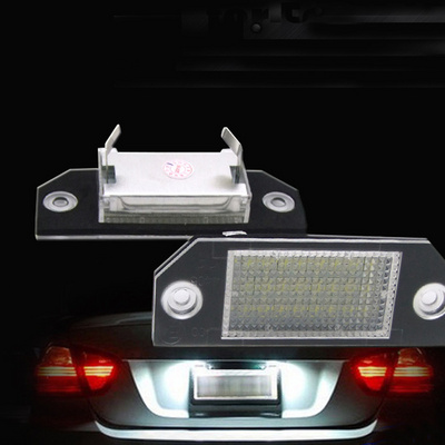 6000K white error free car led number plate light rear tail lamp for back waterproof 12V canbus auto led license plate light