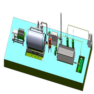 mini 2T waste plastic pyrolysis plant to oil waste tire recycling pyrolysis plant for laboratory