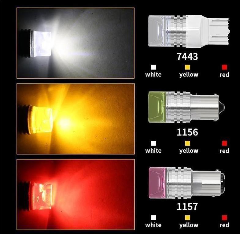 1156 BA15S P21W 1157 BAY15D 2835 9SMD LED Bulb Constant /Strobe Light Brake Turn Signal Light