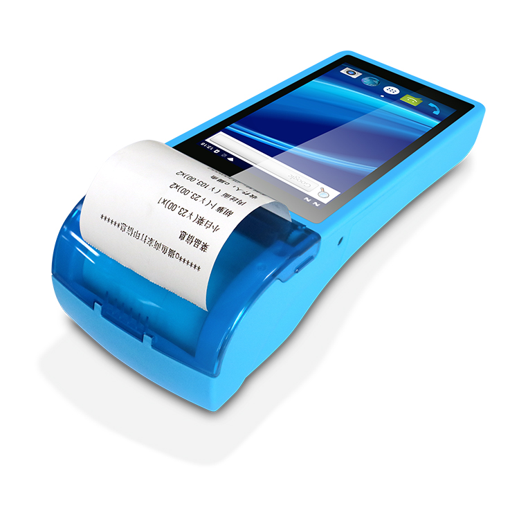 Mobile Android POS device Touch Screen Handheld Pos 58mm Thermal Printer 5 inch 3G WIFI barcode Point Of Sale System