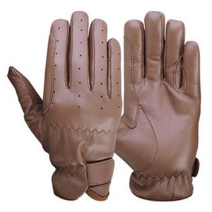 Leather Equestrian Horse Riding Gloves for Ladies Girls Women