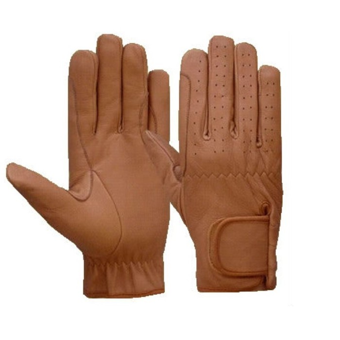 Leather Equestrian Horse Riding Gloves for Ladies Girls Women