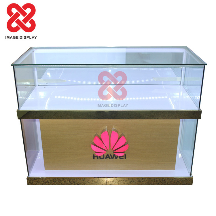 Retail High End Cell Phone Display Showcase OPPO/VIVO Mobile Phone Shop showcases glass display cabinet