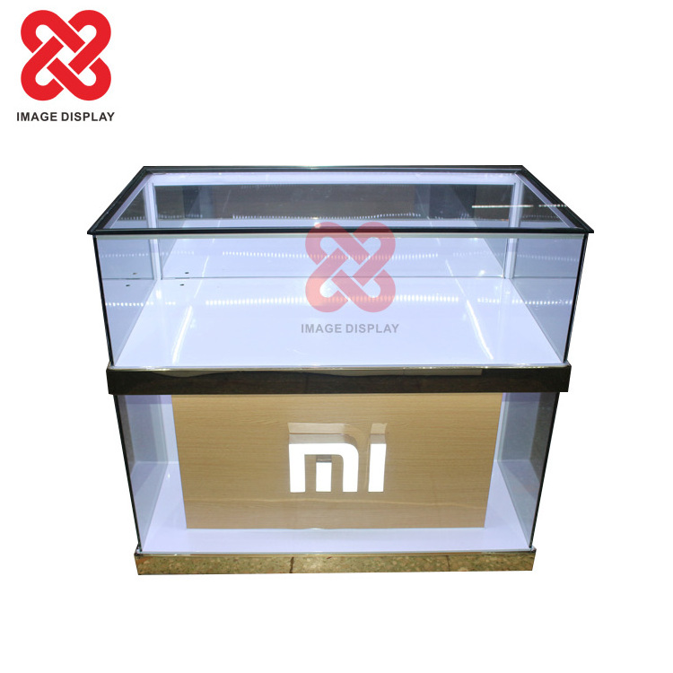 Retail High End Cell Phone Display Showcase OPPO/VIVO Mobile Phone Shop showcases glass display cabinet