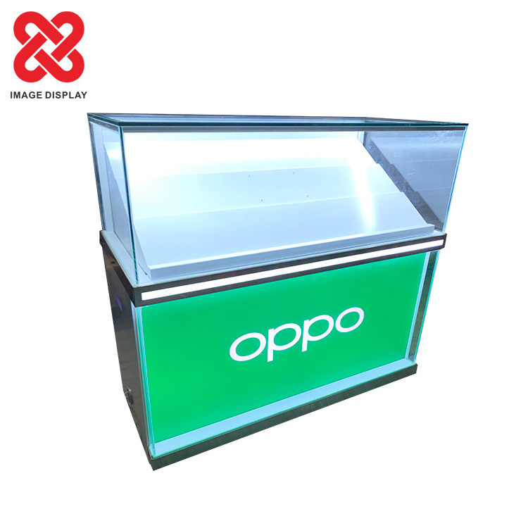 High Quality Sturdy Store Handset Glass Display Showcases Cellphone Cabinet for OPPO Mobile Phone Shop Counter