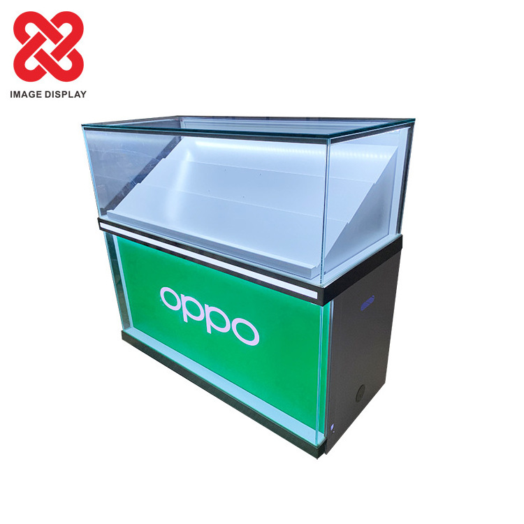 High Quality Sturdy Store Handset Glass Display Showcases Cellphone Cabinet for OPPO Mobile Phone Shop Counter