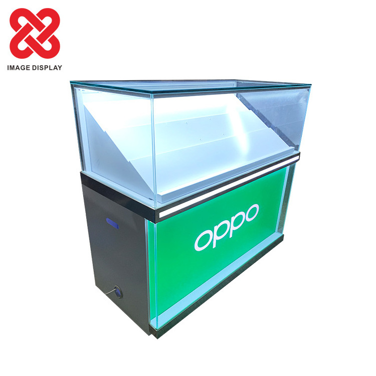 High Quality Sturdy Store Handset Glass Display Showcases Cellphone Cabinet for OPPO Mobile Phone Shop Counter