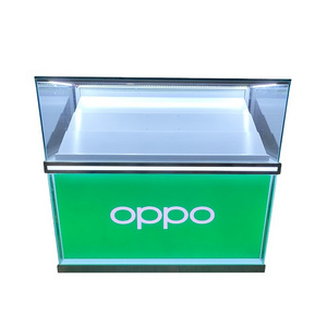 High Quality Sturdy Store Handset Glass Display Showcases Cellphone Cabinet for OPPO Mobile Phone Shop Counter