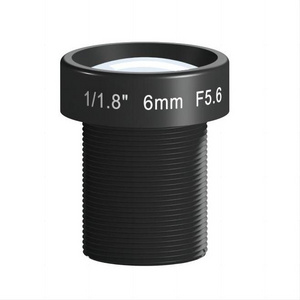 6mm Focal Length 1.00% Distortion 100mm MOD 6MP Resolution F5.6 Image Size 1/2" M12 Mount Industry Machine Vision Lens