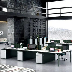 Modern Design Office Furniture 6 Person Seat Staff Workspace Office Cluster Workstation