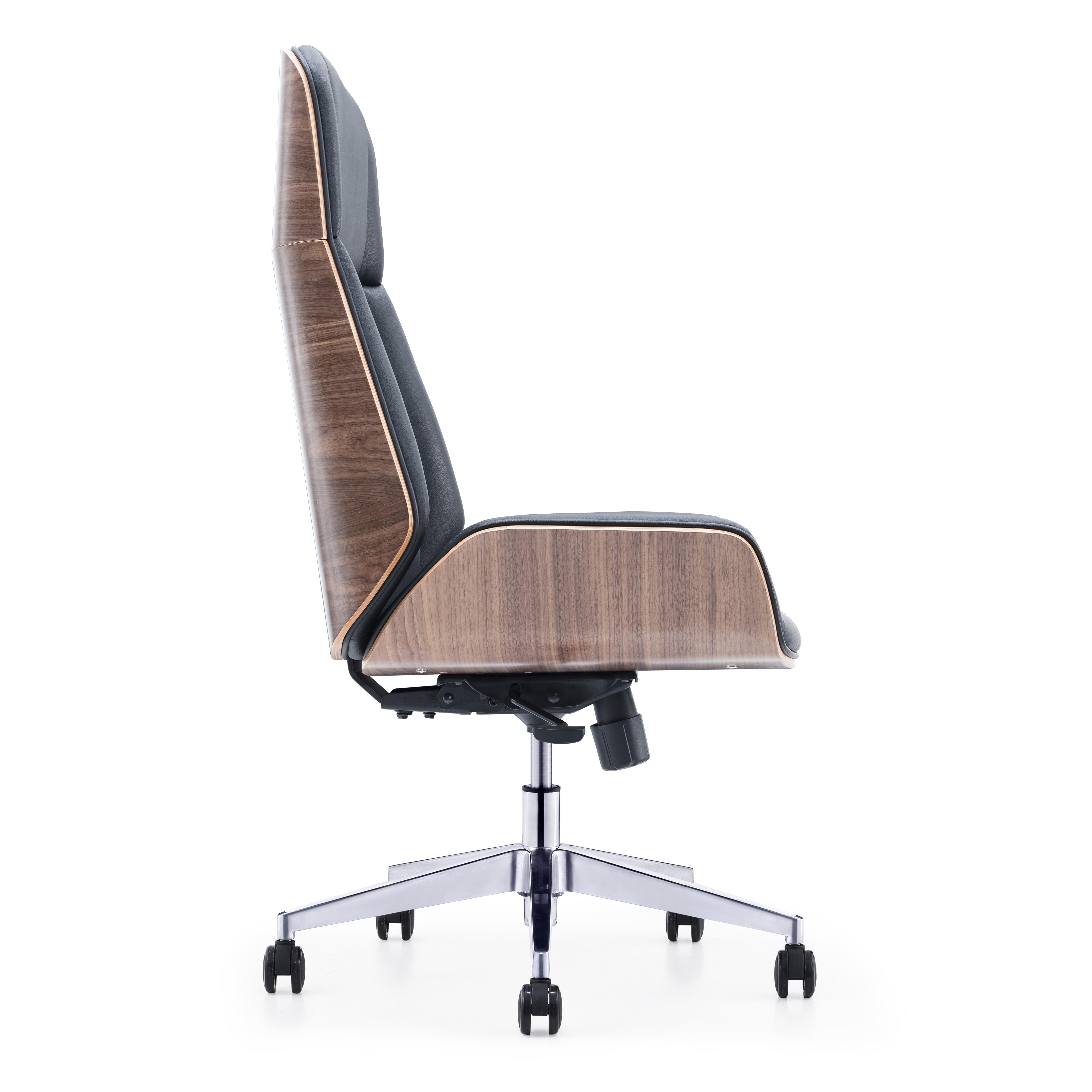 Modern Design Company Furniture White Wooden Back PU Leather CEO Swivel Office Chair