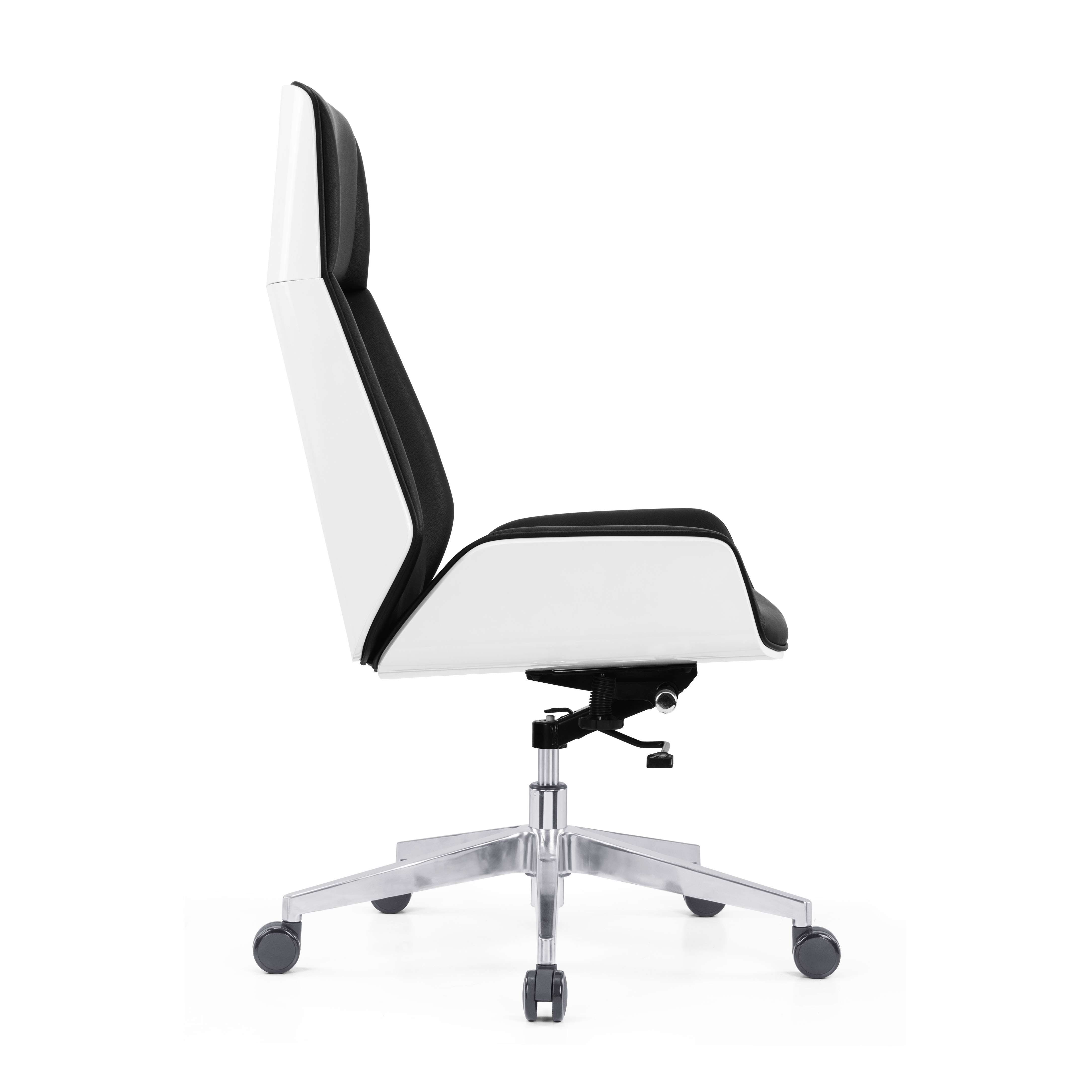 Modern Design Company Furniture White Wooden Back PU Leather CEO Swivel Office Chair