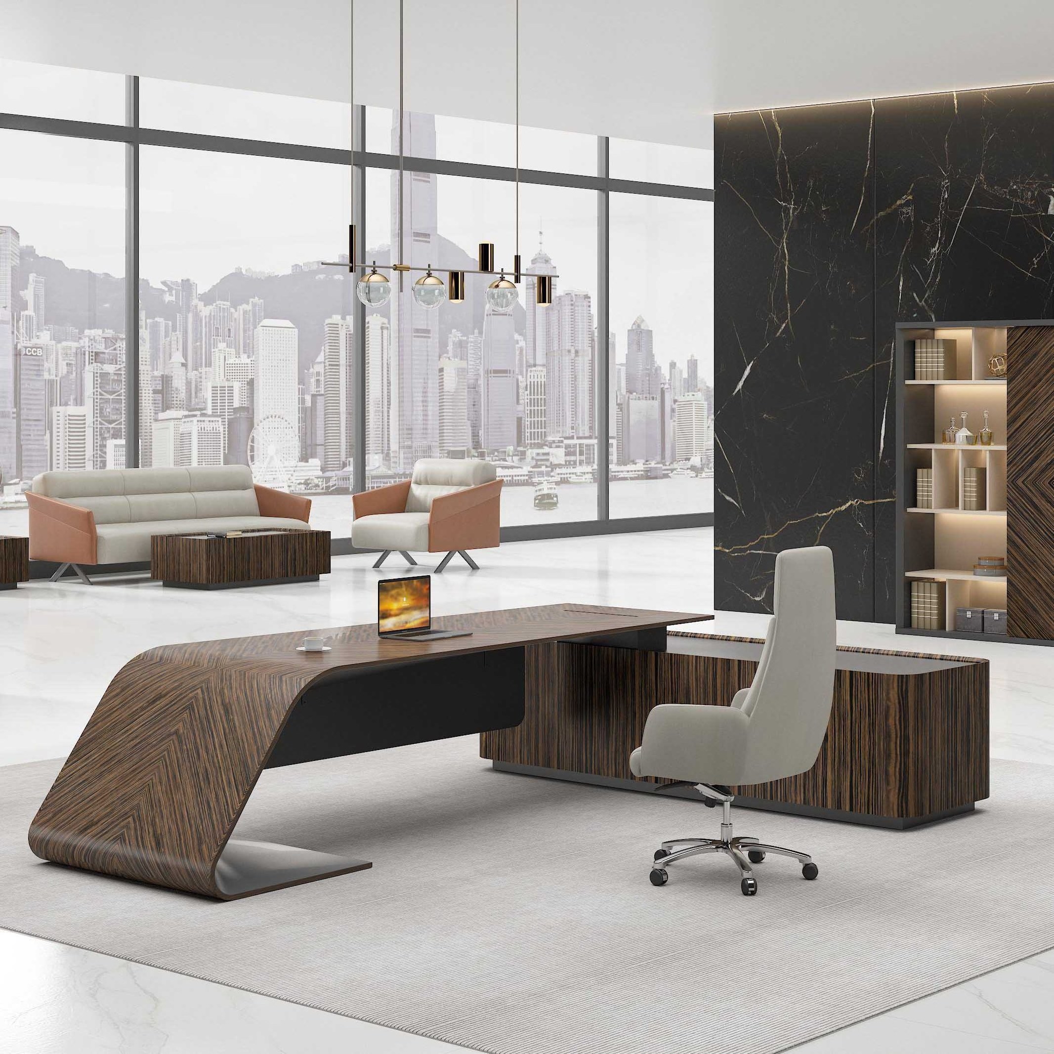 Luxurious Brands Office Desk Modern Design High End Executive Company Office Furniture For Boss