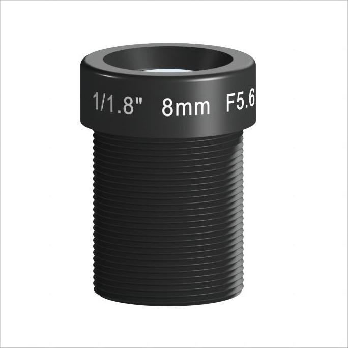 6mm Focal Length 1.00% Distortion 100mm MOD 6MP Resolution F5.6 Image Size 1/2