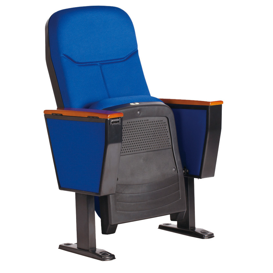 Durable Home Theater Furniture Cheap Price 3D Folding Auditorium Cinema Chair With Writing Tablet