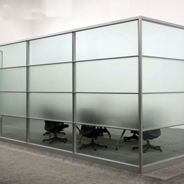 Aluminum Frame Glass Wood Panel Soundproof High Office Wall Partition