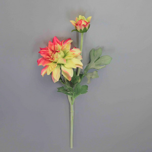 21" MORNING DAHLIA FLOWER SPRAY 1F 1B [EF1460] artificial flower artificial dahlia