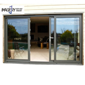 Imagery sliding glass doors system aluminum polycarbonate automatic sliding door mechanism plastic sliding bathroom door