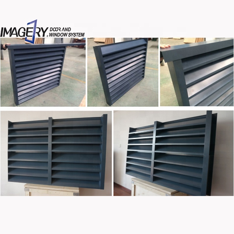 Aluminium Sun Louvers Architectural Window Louvers Panel Sunshade Wall And Door Louver For Building Facade