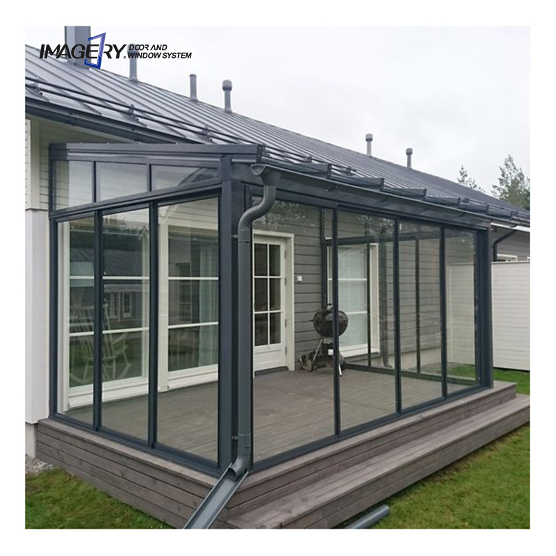 Aluminum sunroom glass houses prefab sun porch patio screen enclosure for home garden design