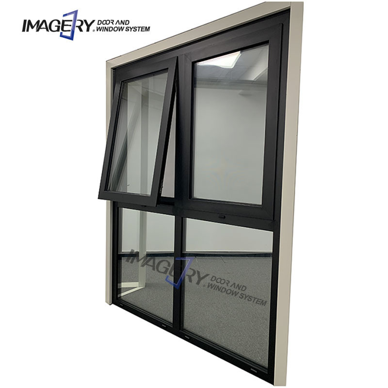 Imagery outward opening small outdoor waterproof aluminium house windows awning glass window for residential house windows