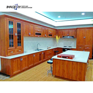 New design aluminium cabinet new fashion customization wood grain furniture household aluminium alloy cabinet for kitchen