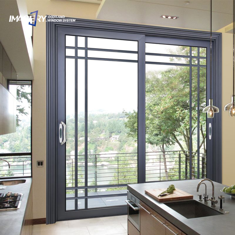 Imagery sliding glass doors system aluminum polycarbonate automatic sliding door mechanism plastic sliding bathroom door