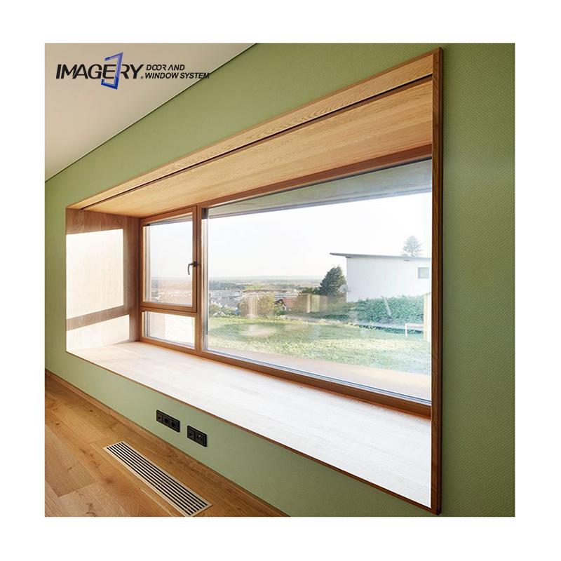 Latest modern design bedroom double glass soundproof french aluminum casement bay windows for sale