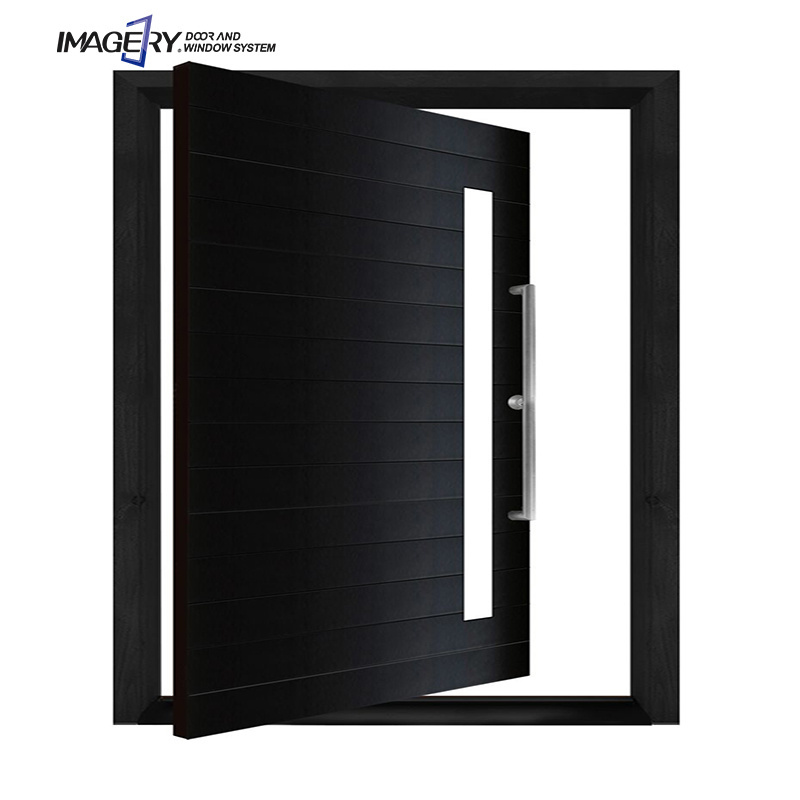 Imagery high end modern luxury exterior front entrance aluminium pivot door price for house and villa