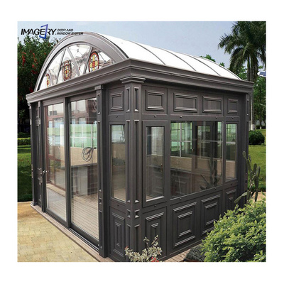 Modern sunroom glass house free standing veranda sunroom house 4 season aluminium glass sunrooms