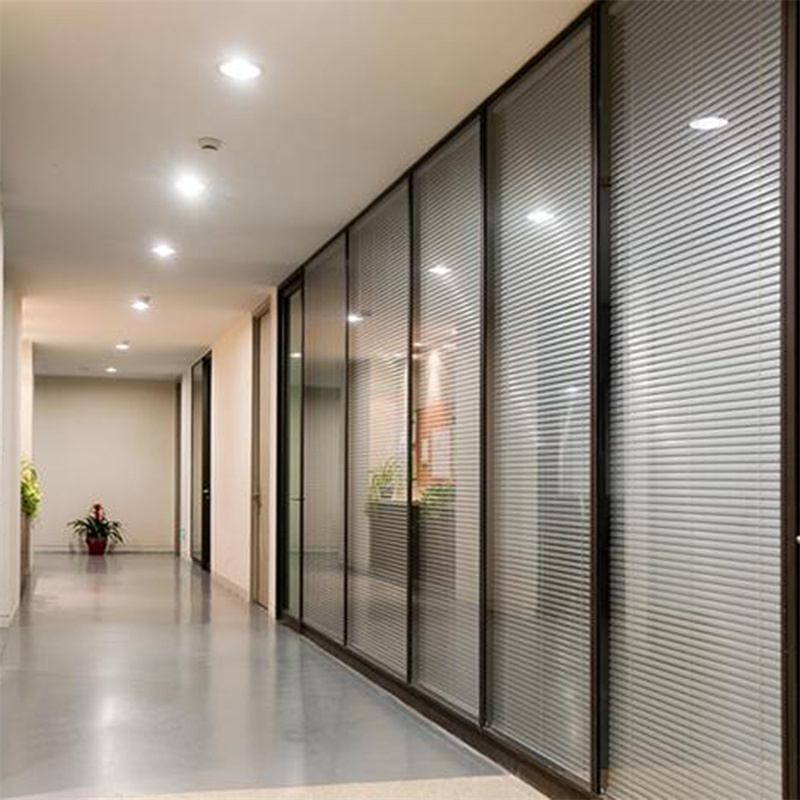 Aluminium frame office glass partition office glass wall partitions aluminum glass partition for office building