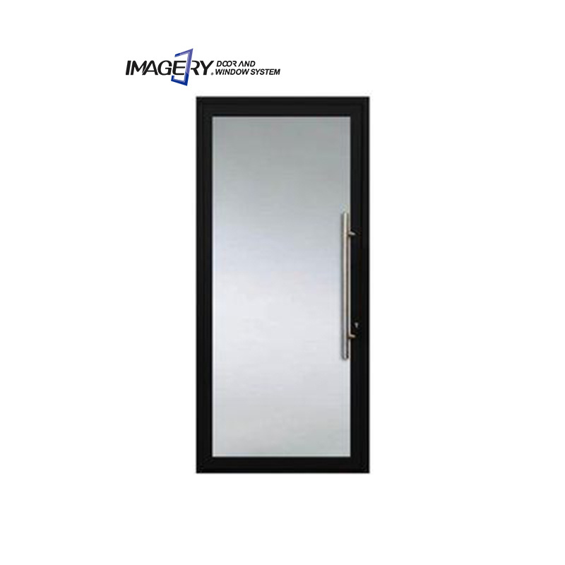 Modern broken bridge insulated glass backyard entrance single swing aluminum alloy casement doors