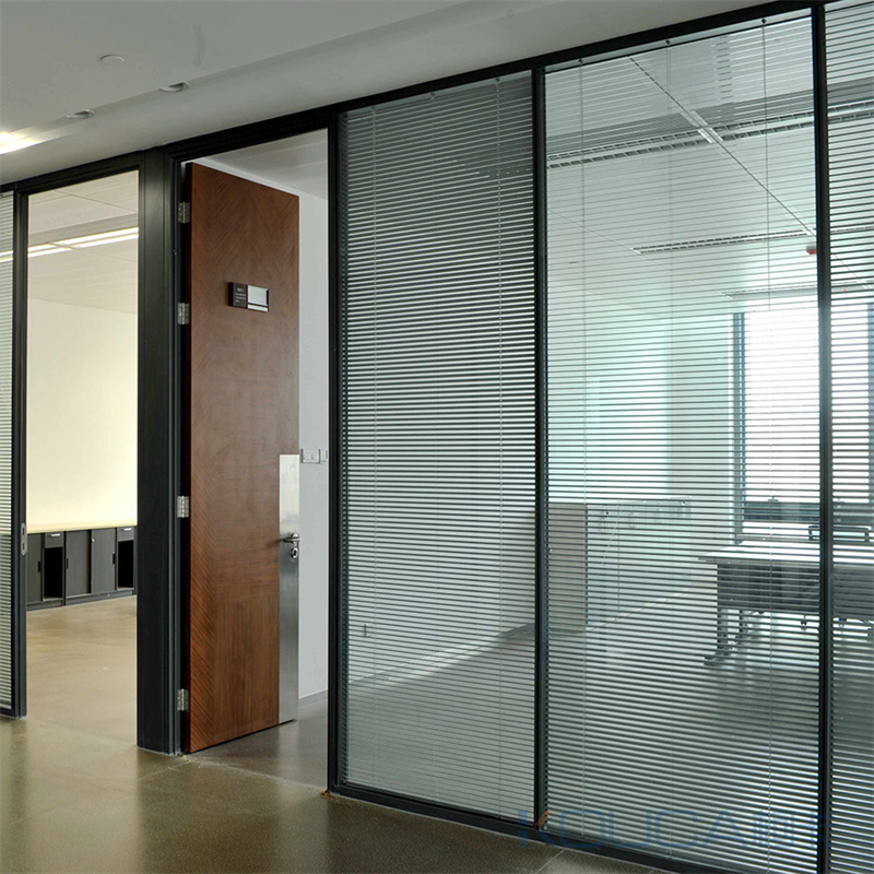 Aluminium frame office glass partition office glass wall partitions aluminum glass partition for office building