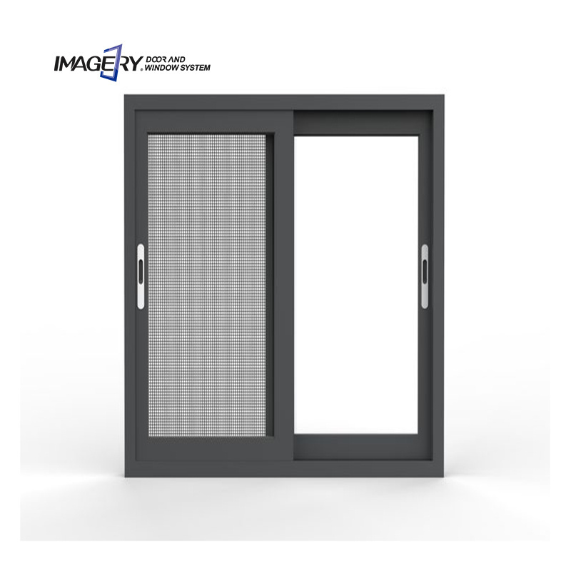 Aluminium windows and doors aluminium double glass sliding windows with mosquito net design for home