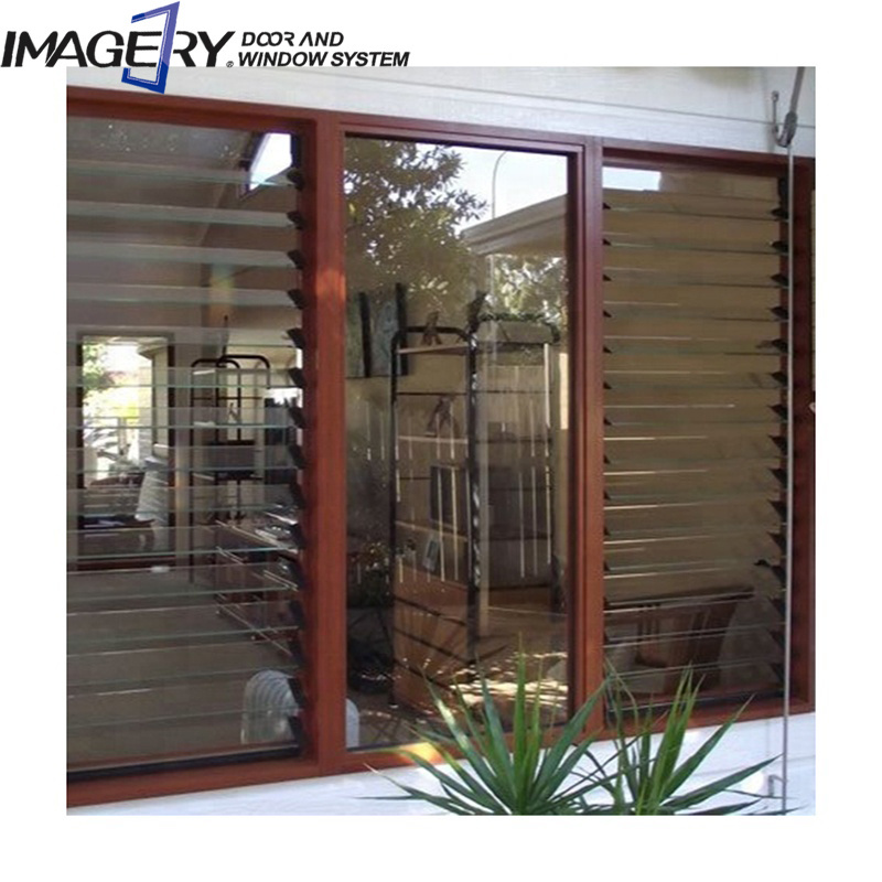 Modern jalousie window glass prices aluminum frame adjustable glass louver windows aluminium shutter window