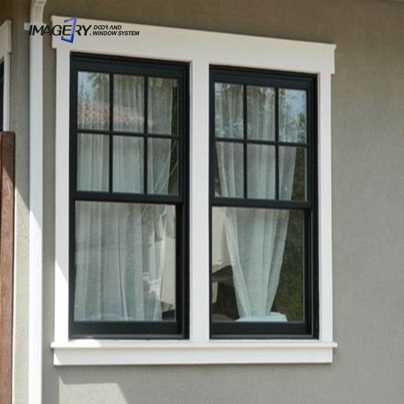 American style residential sash vertical up down sliding aluminium single hung window price philippines