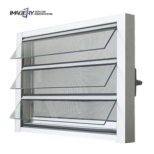 Modern jalousie window glass prices aluminum frame adjustable glass louver windows aluminium shutter window